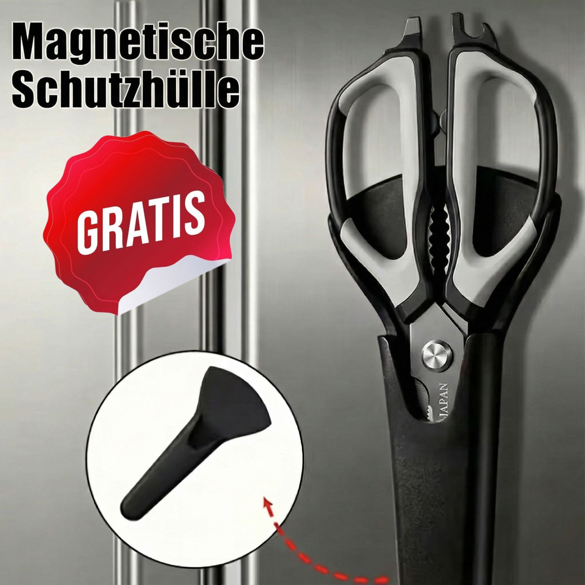 Küchenschere aus titanbeschichtetem Edelstahl