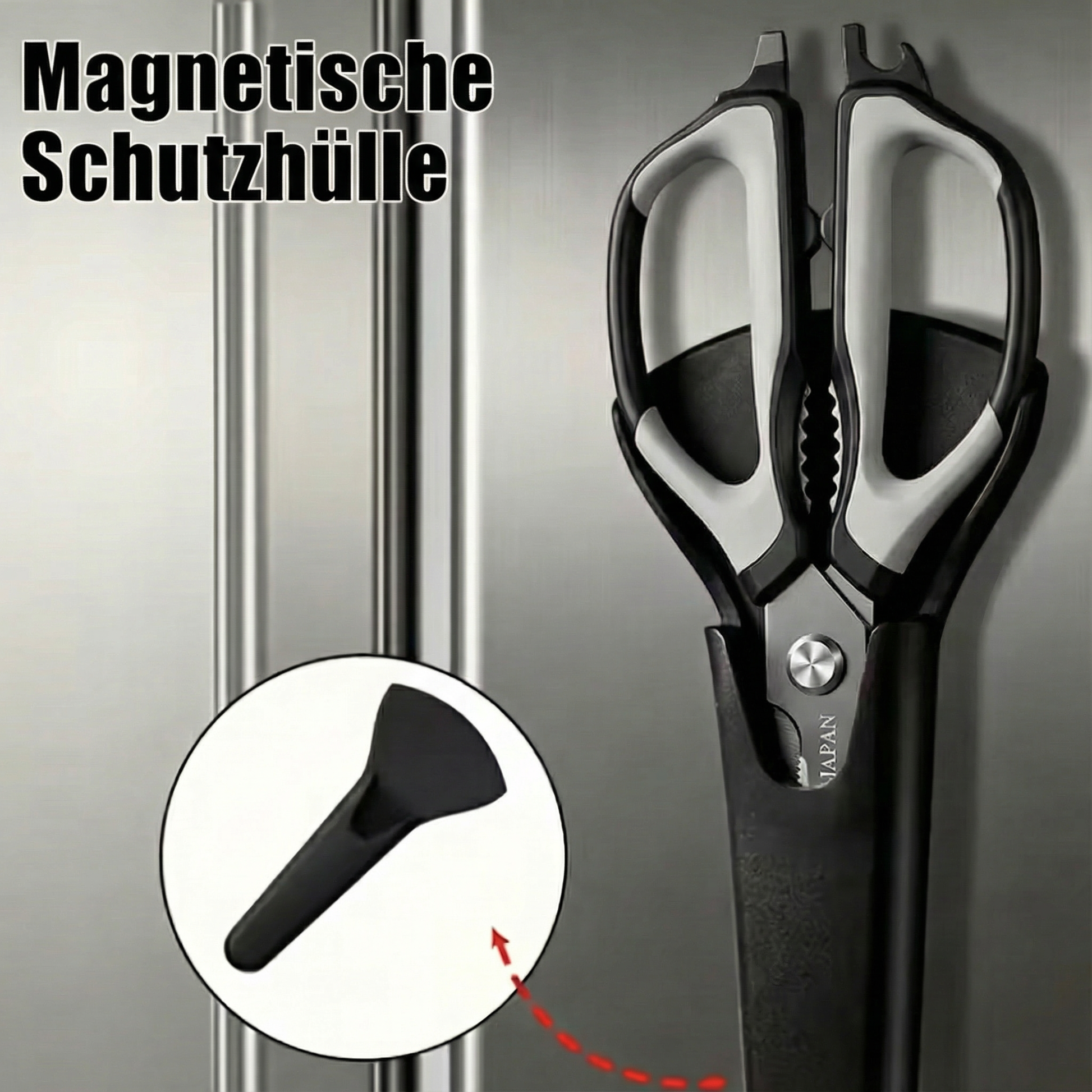 Magnetische Schutzhülle für Schere